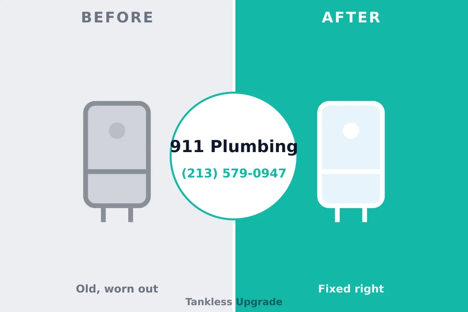 Before and after: plumbing repair Rockdale, IL